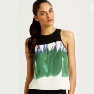 Tibi Sleeveless Silk Top
